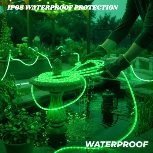 Image of 10 Meter Waterproof LED Strip Light Green | Flexible Waterproof LED Rope Light, Party Decoration Lights, Festival Lighting, Bedroom Decor, Indoor Outdoor Strip