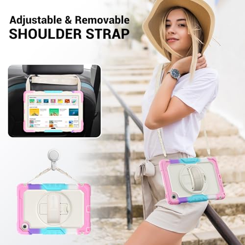 Coque Antichoc Lenovo Tab 2025 avec Support Rotatif 360° et Écran - 4