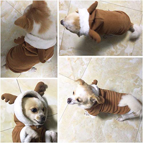 Disfraz de reno para perro y gato talla M miniatura 6