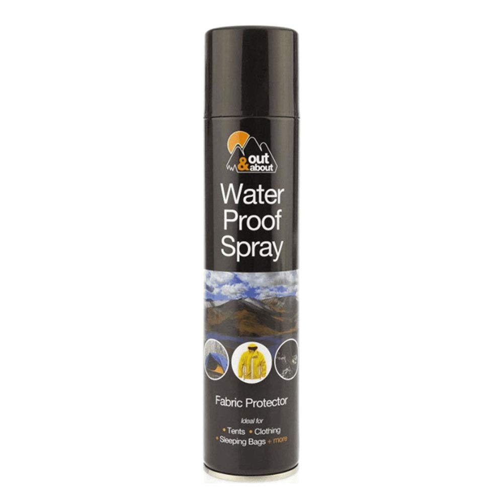 Out & about waterproof spray fabric protector tents sleeping bags 300ml