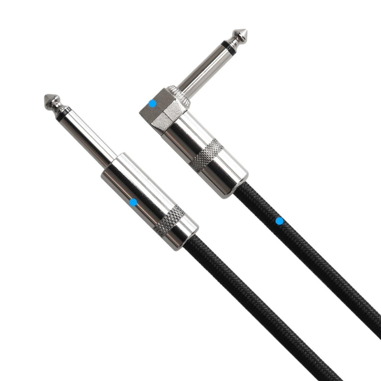 1,8 m kąt prosty do prostego 6,35 mm 1/4 złącze Ja-ck instrument audio kabel basowy do elektrycznej gitary basowej (JGC-06BK)