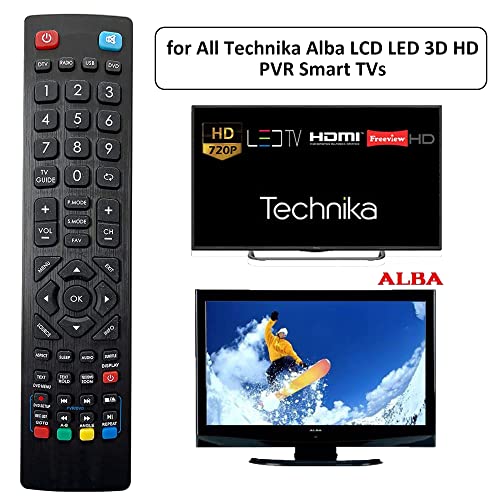 MYHGRC Replacement Technika Universal Remote Control - No Setup Required Perfect Works for All Technika Alba LCD LED 3D HD PVR TVs - Image 2