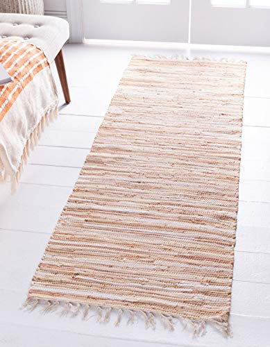 Tapete decorativo Unique Loom algodón 185x65 cm beige miniatura 1