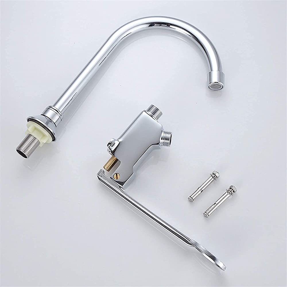 Grifos, grifos, Grifo de Pedal de Agua fría y Caliente, Interruptor de Pared, para Hospital, Laboratorio, fábrica, Lavabo de Agua fría Individual, Grifo/pie y Grifo