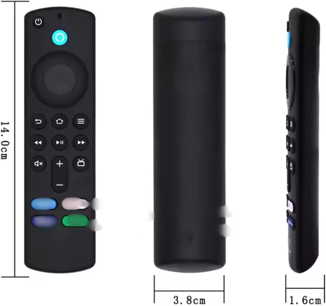 Controle Remoto com Comando de Voz Compatível com Stick TV, Stick 4K e Modelos de Streaming – Teclas de Atalho e Funções de Controle de TV – Compatível com Todos os Modelos - Premium
