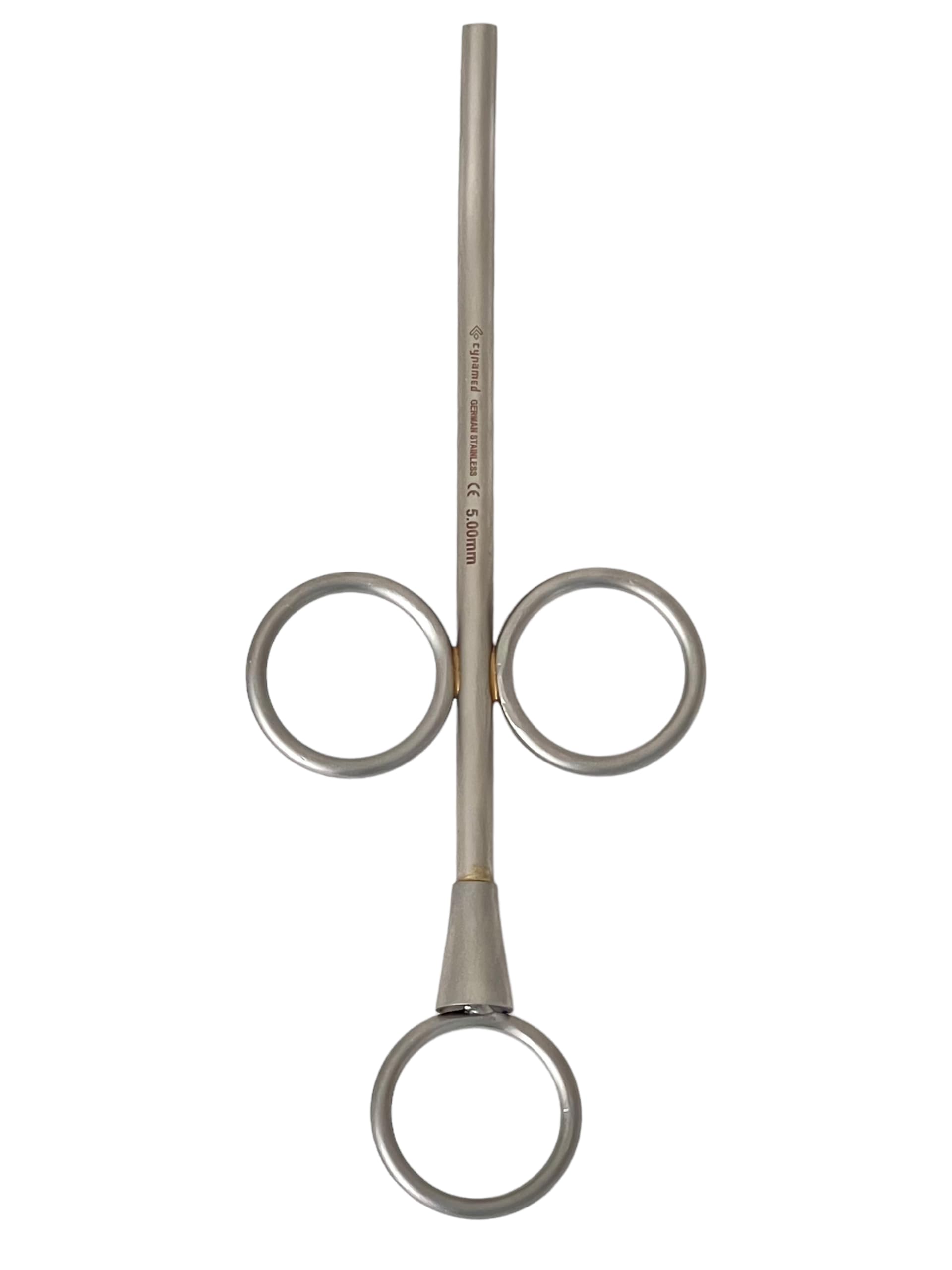 Bone Grafting Syringe with 3-Ring Finger Holes | Sinus Lift Dental Implant Syringe | German Stainless Steel (5mm)