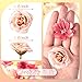 Hanaive 80 Pcs Mini Silk Flower Heads Small Fake Peony Daisy Rose Plum Blossom Bulk Artificial 3D Fabric Flower Heads Bulk for DIY Wedding Hair Dresses Crafts Decoration(Bright Color)