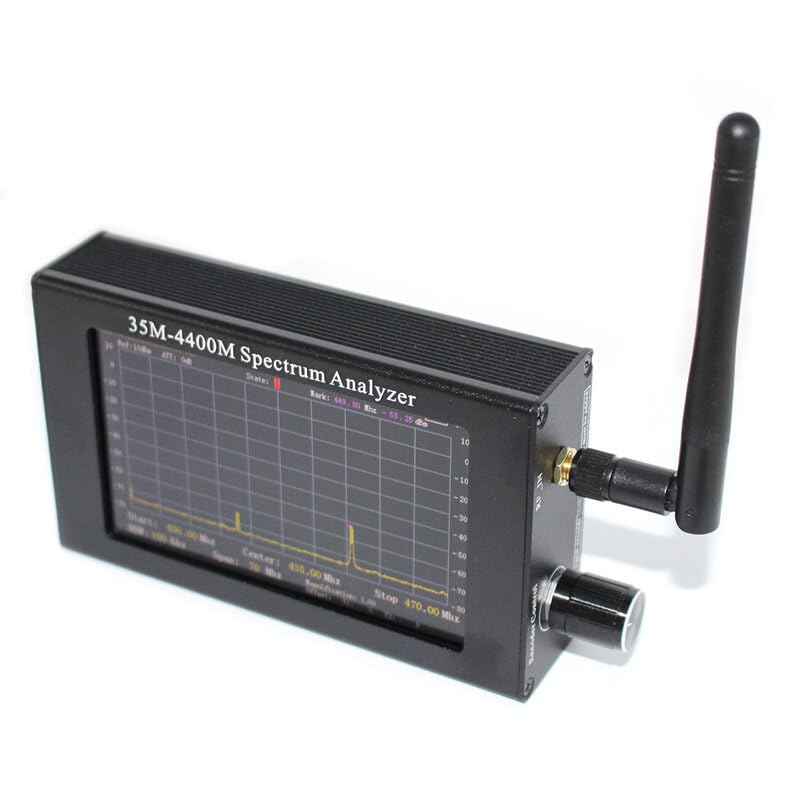 VIDOO Analizzatore Spettro 35M-4400MHz Schermo LCD 4,3 Pollici Portatile Semplice Misurazione Segnale Interfonico