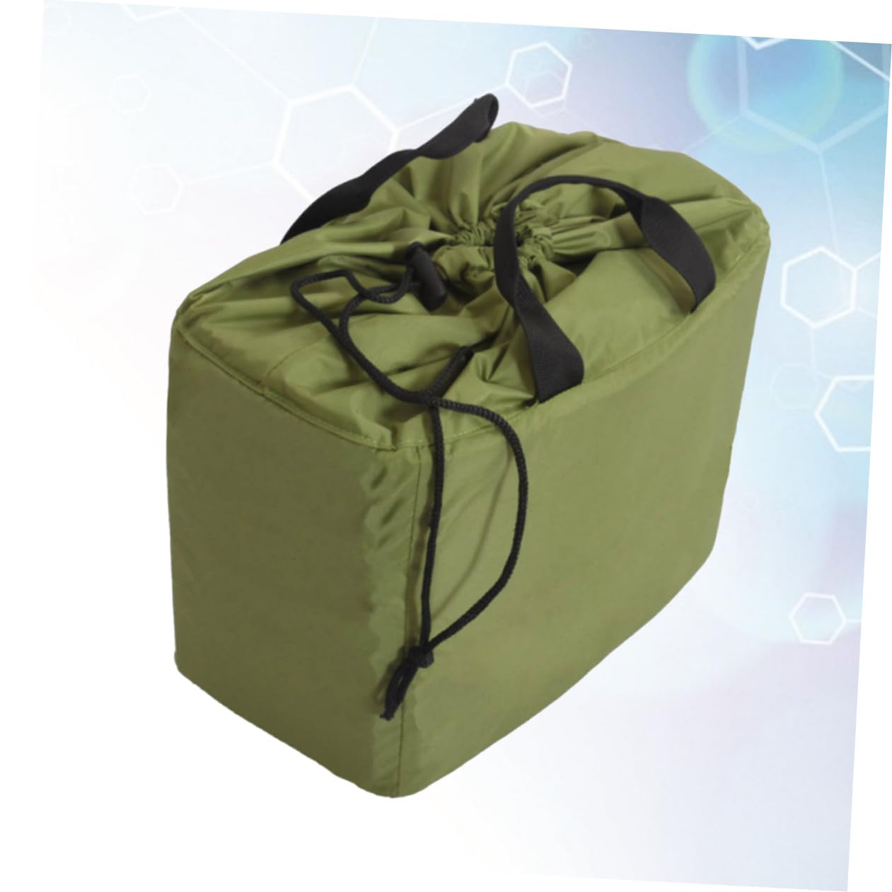 Bolsa Acolchada para Cámara Réflex, Inserto de Nailon Verde Cordón | Objetivos y Accesorios, Uso en Almacenamiento y Viaje, Formato Portátil Cierre de Cuerda