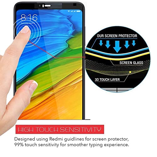 Image of Screen Protector for Huawei Honor 8 (Black) Tempered Glass Edge-to-Edge 6D Screen Guard With Installation Kit