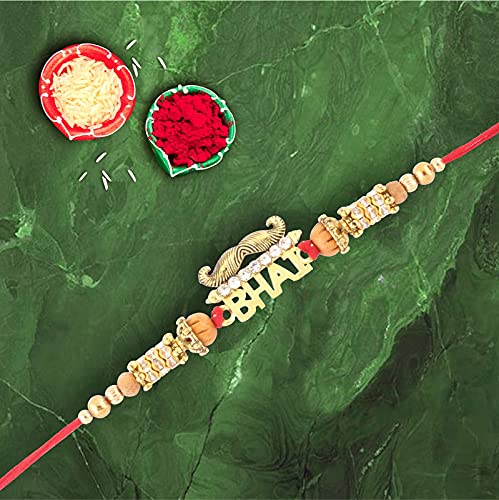 Image of SFU E Com Cadbury Celebration Chocolate Hamper, Bhai Rakhi with Chocolate Gift for Brother, Roli, Chawal, Chandan, Misri, 19