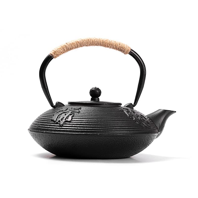 Amazon｜鉄瓶 南部鉄器 急須 鉄製 フラットポット 茶道道具 鉄分補給 