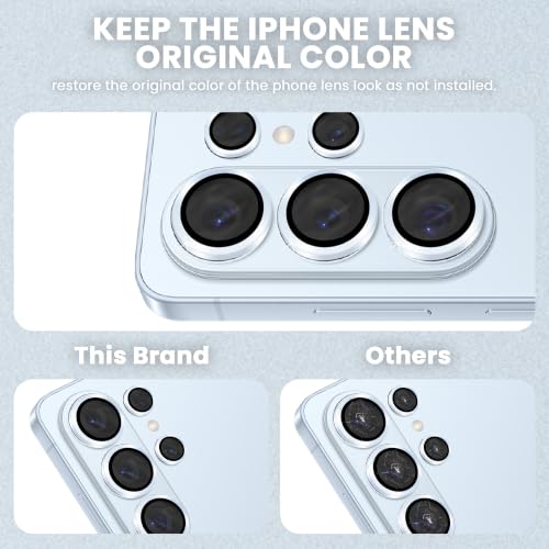 Image of ArmourPro Camera Lens Protector for Samsung Galaxy S26 Ultra with Auto Alignment Installation Frame, AR+AF Coated Tempered Glass Camera Rings, Anti-Scratch, Case Friendly | Blue