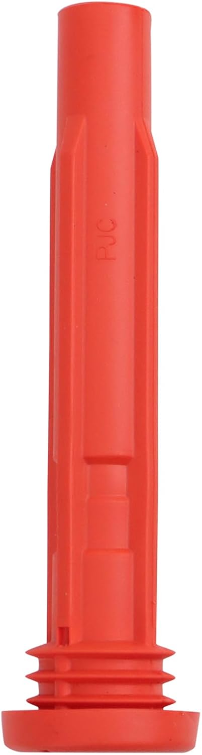 TRQ Ignition Coil Boot Set Red Performance Compatible with 15-23 Audi 13-23 Volkswagen