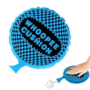 Whoopie Cushion, 9″ Woopie Cushion, Self Inflating Whoopee Cushion, Woopy Cushion Fart Bag for Boys and Girls, Goodie Bag Stuffers Makes Gas Sounds, Novelty Prank Gag White Elephant Gifts