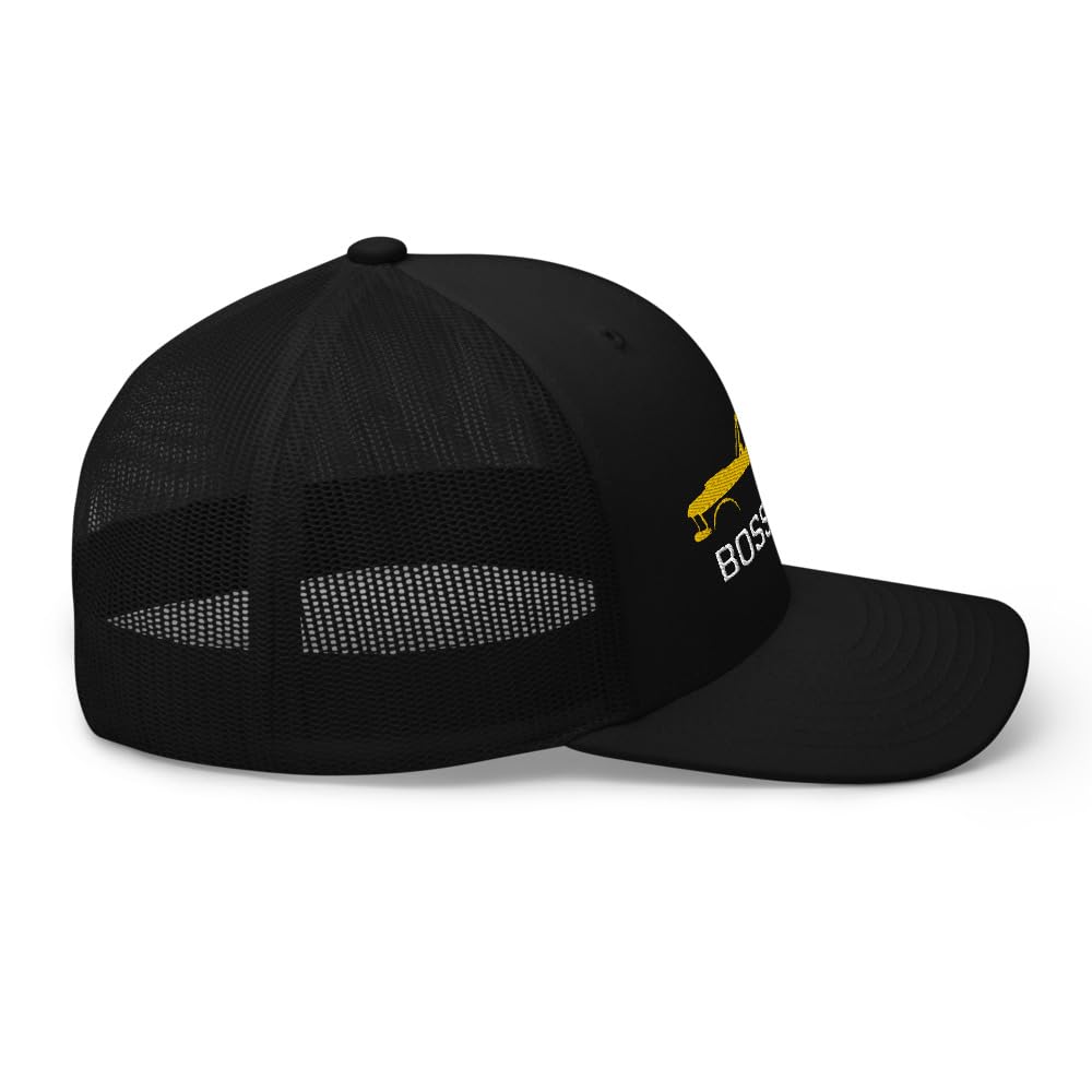 1969 Boss 429 Stang Żółty Muscle Właściciele Samochodów Kierowcy Niestandardowa Haftowana Czapka Trucker Czapka Snapback