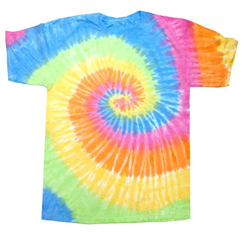 Tie Dye Toddler Tee Multicolor 2T 3T 4T 100% Cotton (2T, Multicolor Eternity)