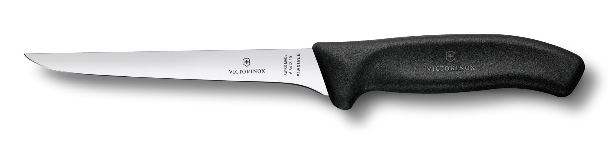 Victorinox Swiss Classic, 6 Inch Boning Knife, Extra Sharp Narrow Flexible Blade, Stainless Steel, Black