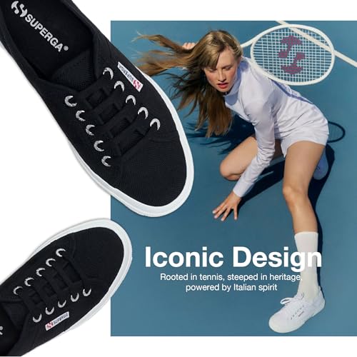 Image of Superga 2750 Cotu Classic Canvas Sneakers for Men & Women - Iconic Italian Men's and Women's Tennis Shoes with Breathable Upper, Non Slip Rubber Sole
