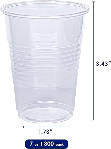 Miniatura 3 de JOLLY CHEF Paquete de 300 vasos de plástico transparente de 7 onzas, vasos desechables de 7 onzas para fiestas, picnics, barbacoas, viajes y eventos