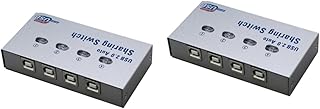 UKCOCO 2pcs USB printer USB Switch Selector Printer Sharer Scanner Switcher Automatic Sharer Sharing Switch Automatic Switcher computer