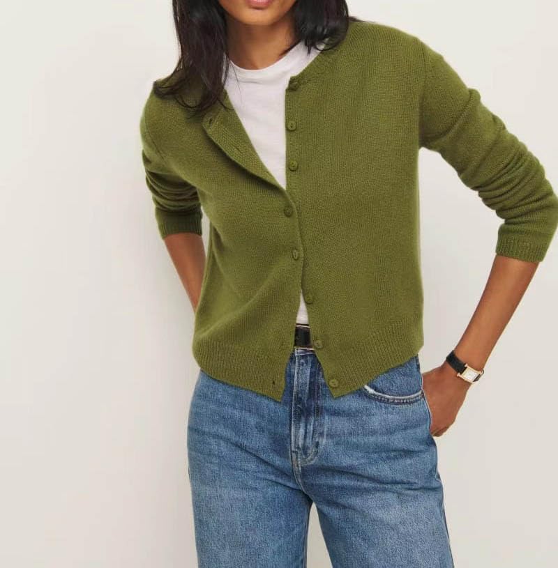 Women Knitted Crop Cardigan Shirt Long Sleeve Button Down Ribbed Knit Crop Top Fall Casual Lightweight Cardigan Tee Shirt2