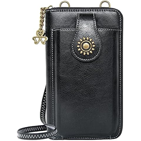 Women's Shoulder Bag for Mobile Phone 7 Inch Under, Small Mobile Phone Case with Wallet for Shoulder, Crossbody Shoulder Bag, PU Leather, Purse with Mobile Phone Compartment, 10 Card Slots Cover