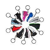 Mr. Bargain Bin 10 Pack Of Sneaker Keychains | Shoe keychains | Birthday Party Favors | mystery bag prizes | fashion keychain | purse charm | fun gift for kids | gift for sneakerheads