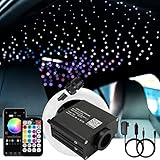 AKEPO Small Size 16W RGBW APP Twinkle Fiber Optic Lights, Music Activated 150pcs 0.03in 9.8ft/3m...