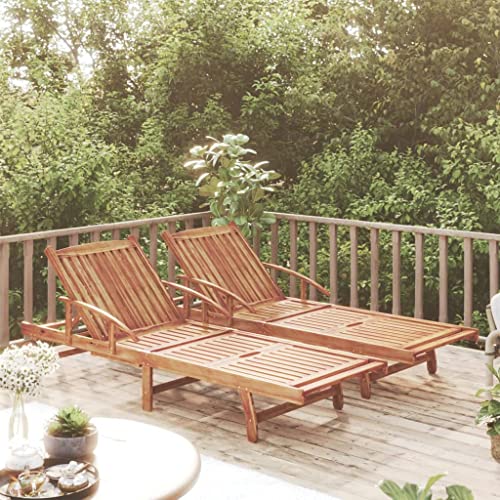 Tonture Hamaca de madera maciza de acacia, ajustable con reposabrazos, plegable y resistente a la intemperie, incluye práctica mesa extensible, ideal para terraza, balcón, jardín y piscina