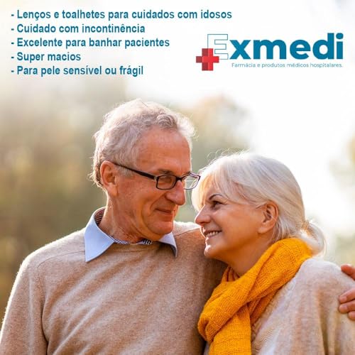 Lenços ou Toalhas para banho de leito e limpeza higiene corporal 300 Unidades c/ANVISA