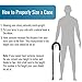 DMI Deluxe Adjustable Cane with Comfort Grip Handle and Strap, Black