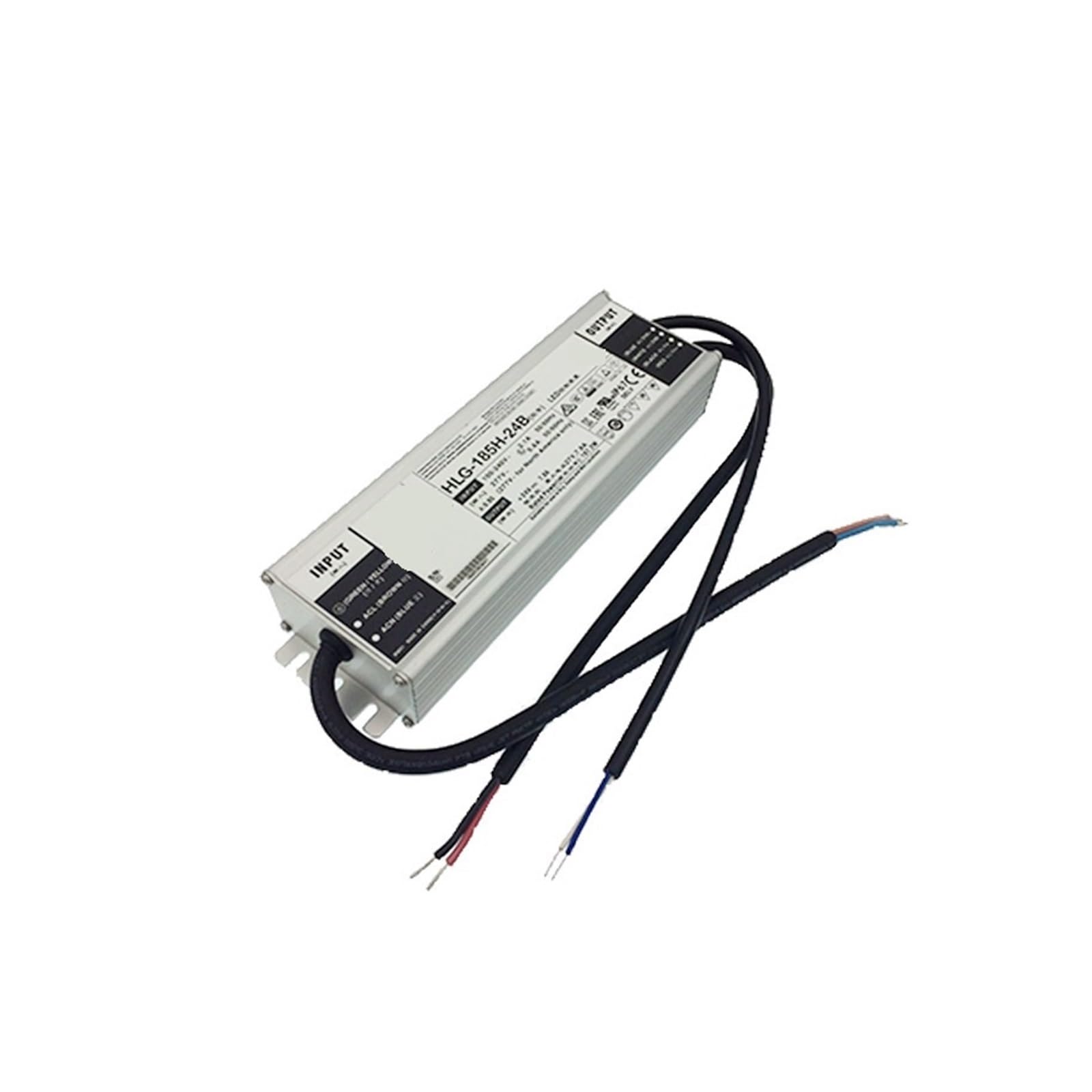 Alimentation HLG-185H-36B étanche pour stopper les pannes de courant des lampadaires LED