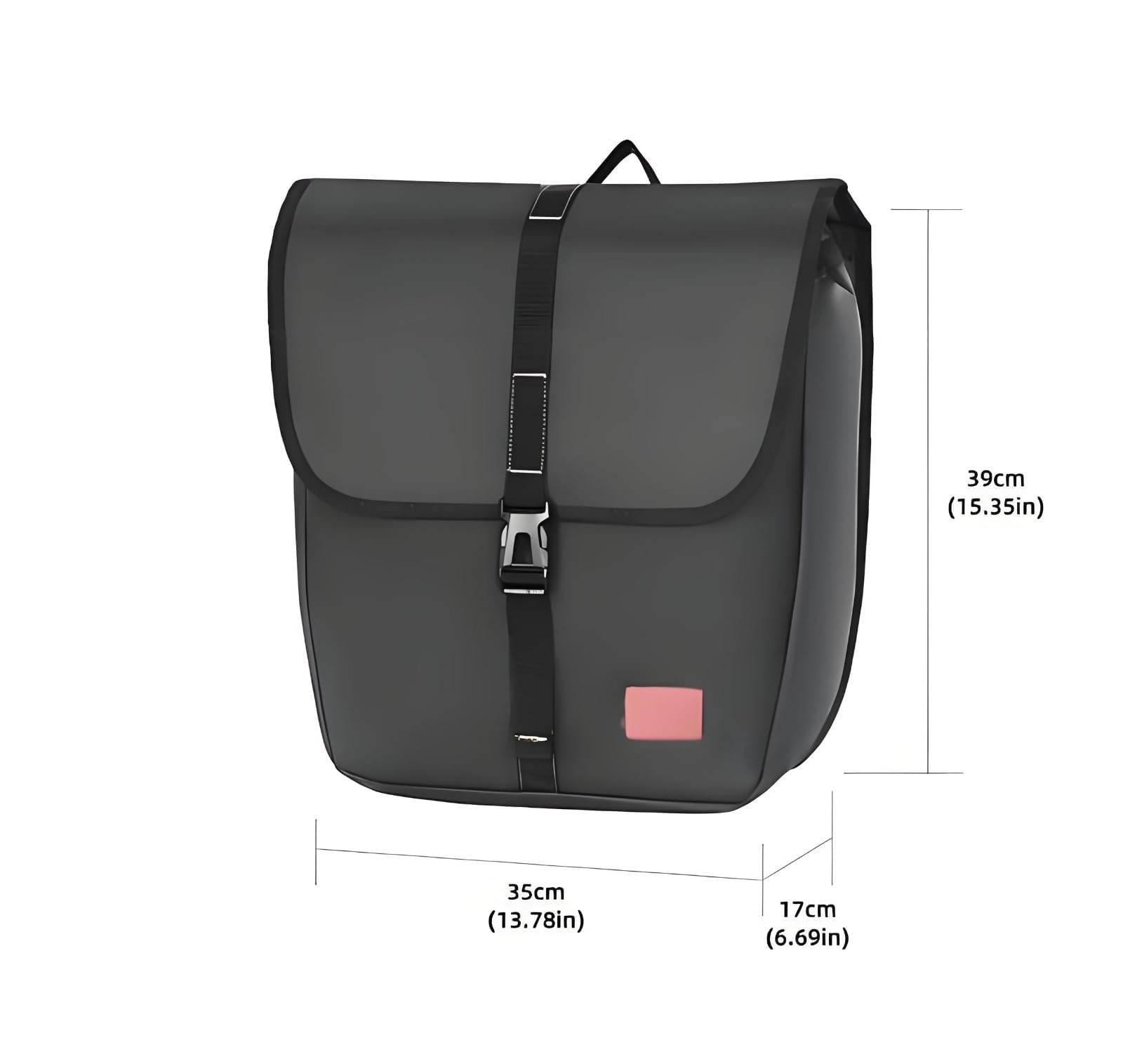 Fahrradgepäckträgertasche, 20L wasserdichte 600D Fahrradträgertasche mit Schnellverschluss, PVC-beschichtete Hinterradtaschen für Fahrrad Pendeln/Touring (keine Werkzeuginstallation)