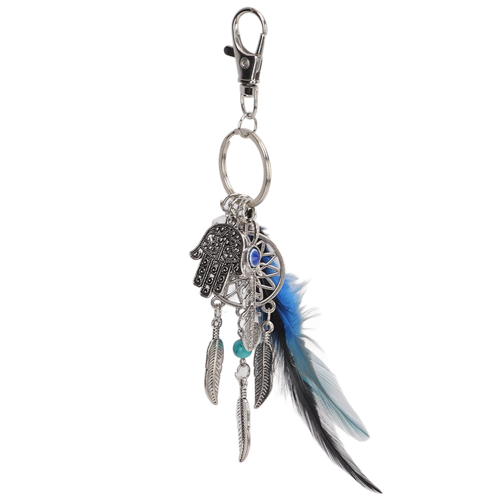 Aqur2020 Dreamcatcher Keychain, Metal Exquisite Unique Design Key Chain for DIY Projects, Pendant for Handbag Purse Backpack