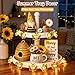 Coquimbo Bee String Lights Room Decor,10ft 30 LED Cute Honeybee Fairy Lights Battery Operated, Birthday Gifts for Women Teen Girls Boys Kids, Bee Decorations for Bedroom Dorm Classroom Wedding