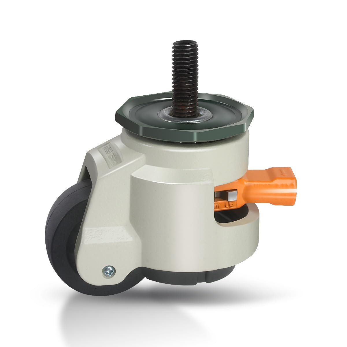 Ruedas para Muebles Pesados Hasta 1000 kg, Rueda Giratorias 360° con Carraca Ajustable, 50mm Silencioso y Resistente Ruedas Pesados para Muebles con Perno M12x30
