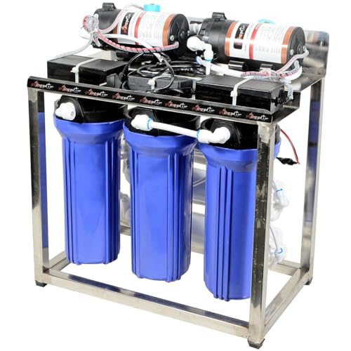 Image of PurePlus 25 LPH RO + UV Double Purification Water Purifier System for Commercial & Office Use with Pump