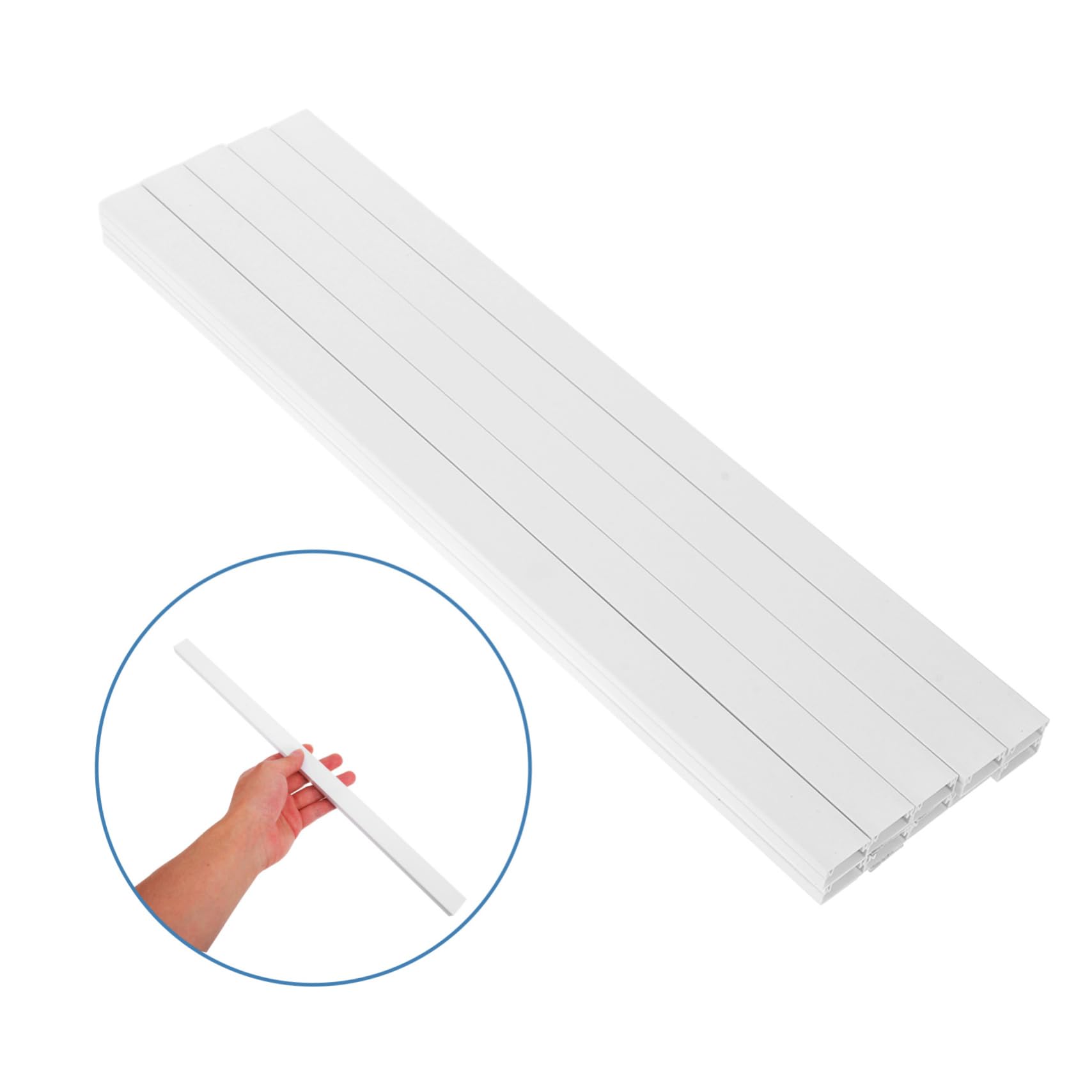 Copri Cavi a Parete in Pvc Bianco, Flessibile, per Tv