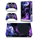DOMILINA Full Body Vinyl Skin Stickers Decal Cover for Series S Console & Controllers(Purple Cloud)
