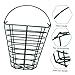 BRIGHTFUFU Golf Ball Storage 100 Balls Stainless Steel Basket Rust-Proof Portable Outdoor Ball Rack