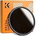 K&F Concept 62mm ND Fader Variable Neutral Density Adjustable ND Filter ND2 to ND400 for Sigma Tamron Sony Alpha A57 A77 A65 DSLR Cameras + Lens Cleaning Cloth