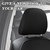 Vista 7 de 2 fundas para reposacabezas de asiento de automóvil, fundas para reposacabezas, accesorios de funda de asiento de automóvil, funda protectora suave