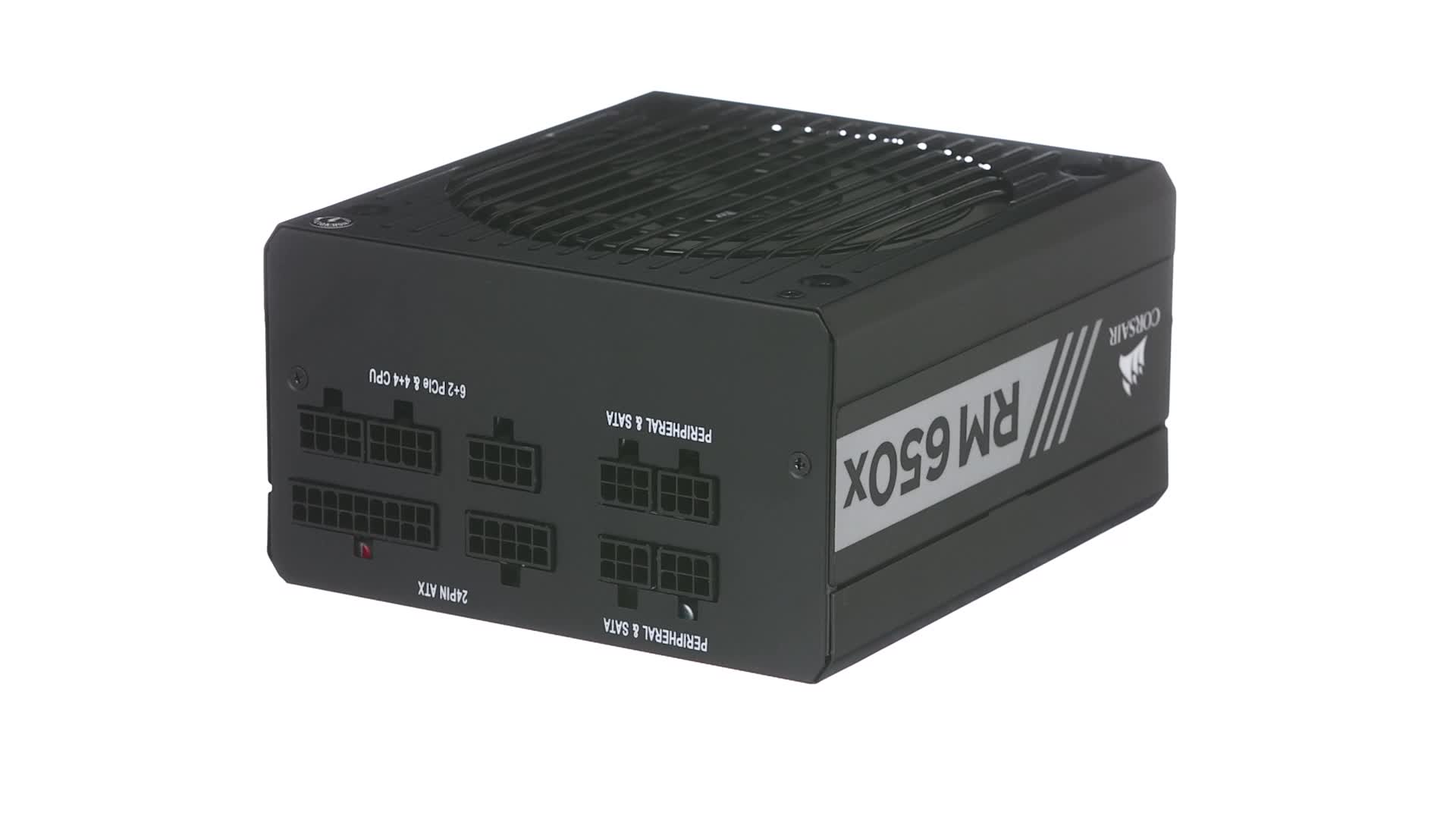Corsair RM650x 80PLUS GOLD認証取得・フルモジュラー式電源ユニット