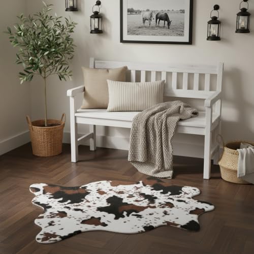 Tapete decorativo estilo vaca 75x110 cm faux fur miniatura 3
