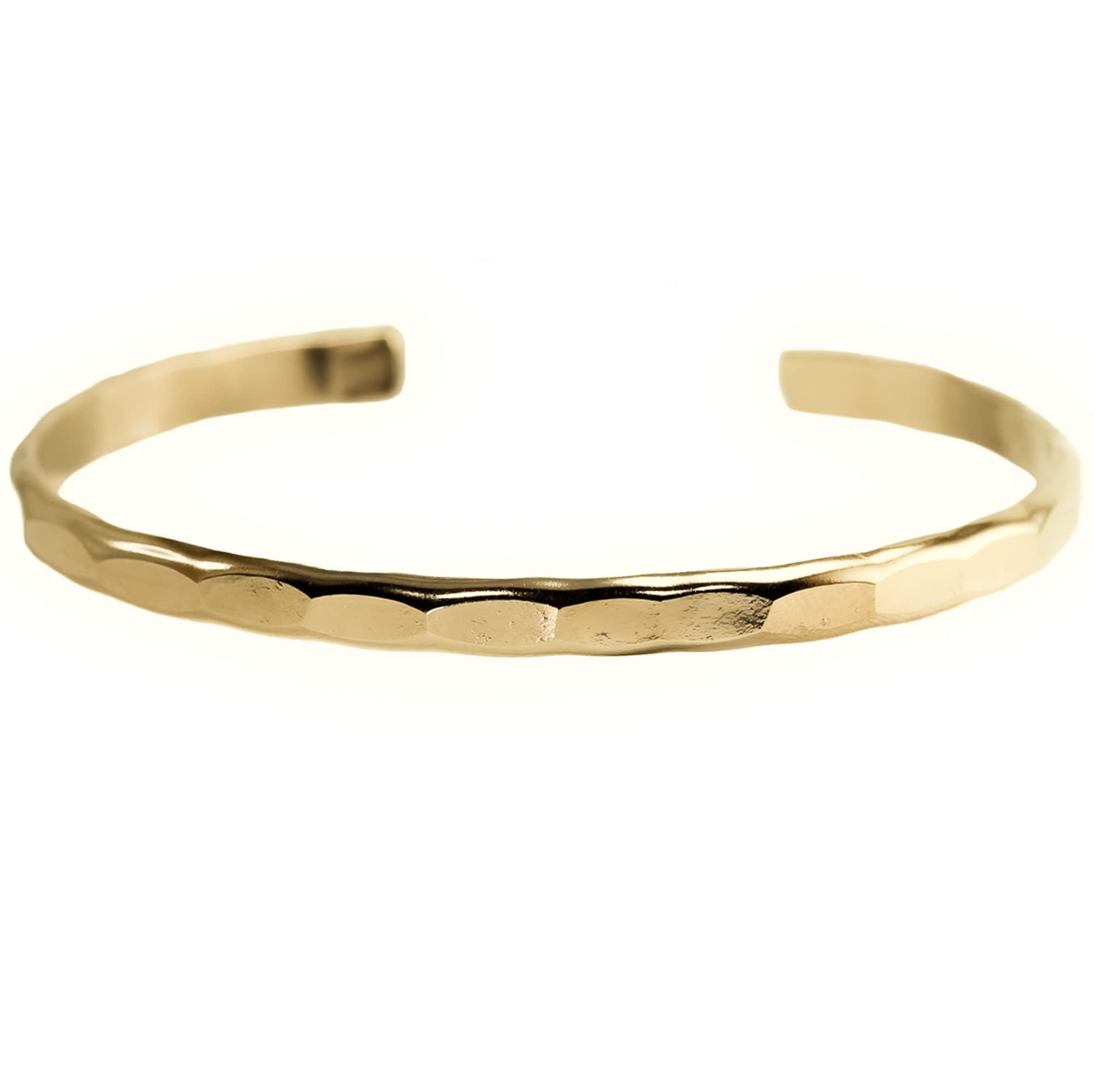 Wide Hammered Cuff Bracelet; Elegant Silver, Gold, and Rose Gold Filled Bangle with Heavily Hammered Texture; Women's Stacking Cuff by Lotus Stone Design