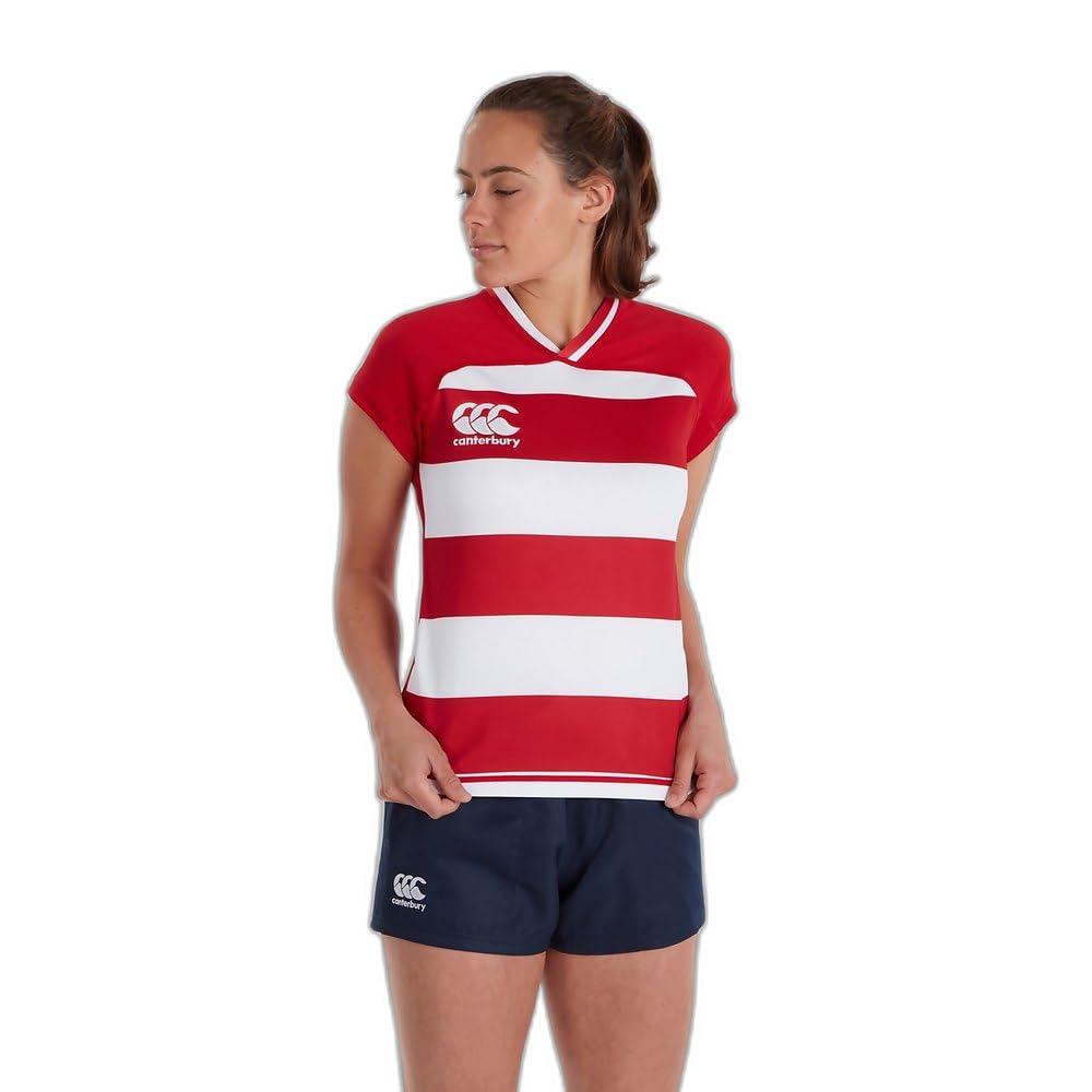 Canterbury Damen Vapodri Evader Hooped Rugby Trikot