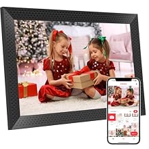 Digital Picture Frame 10.1 inch Smart Electronic Frameo Photo Frame 32GB Auto-Rotate 1280*800 HD Touch Screen, Desk or Wall Mounted, Share Photos Videos Instantly, Gifts for Mom Dad Women Men Black