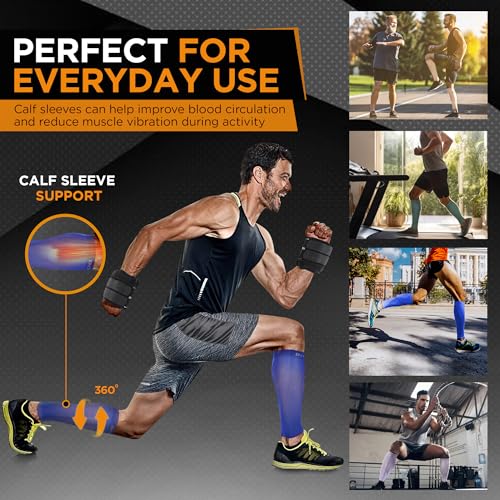 image for Doc Miller Compression Calf Sleeve for Men & Women – 20-30mmHg Gradu