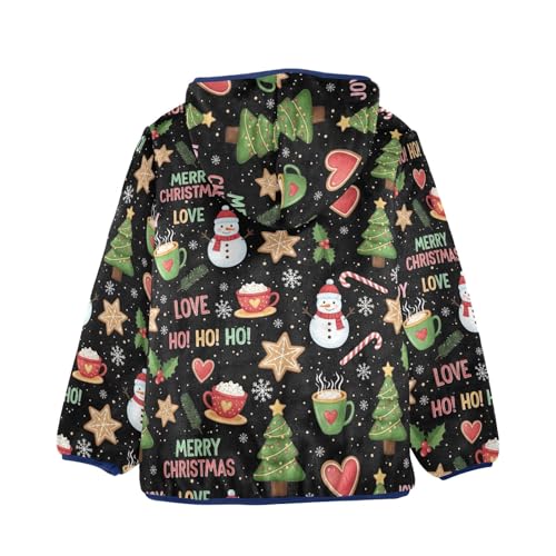 Christmas Trees Toddler Boys Comfy Thick Fleece Jacket with Polar Fleece Lining 3T2